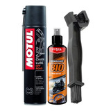 Motul C3 Lubricante De Cadenas + Desengrasante + Cepillo