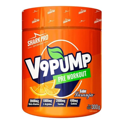 Pré Treino V9 Pump 300g (edição Limitada) - Shark Pro Sabor Refrigerante Laranja | MercadoLivre