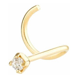 Piercing De Nariz Em Ouro 18k E Diamante