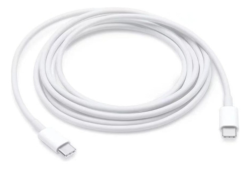 Cabo Usb-c Tipo-c Para Macbook Galaxy Charge 2 Metros Cor Branco