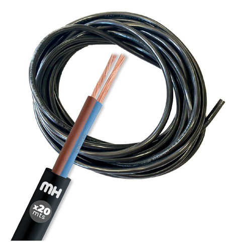 Cable Tipo Taller Mh Negro 2x2.5 Mm² X 20 Mts Normalizado