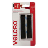 2pz Cinta Organizadora Velcro® Tira Sujetador Adhesivo Negra