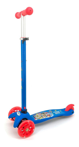 Scooter Monopatin Paw Patrol La Pelicula Chase Con Luz Color Azul