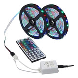 Correa De Luz Led Rgb Recargable De 5 M Con Control Remoto