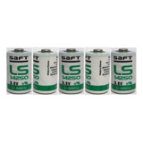 5 Saft Ls14250 Ls 14250 1/2 Aa 1 /2aa 3.6v Li-socl2 Baterías