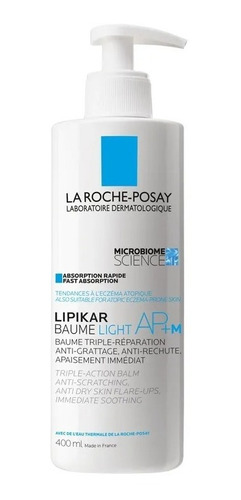 Crema Hidratante Lipikar Baume Light Ap+m 400ml Piel Atopica