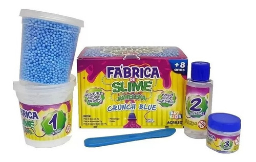 Fábrica De Slime Kimeleka Crunch Blue Art Kids Acrilex