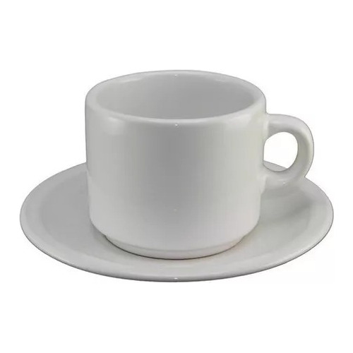 X 24 Taza Desayuno Con Plato Gastronomica Cafeteria Germer