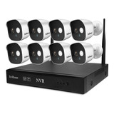 Kit Nvr 8 Camaras De Seguridad Ip Full Hd 2mp Srihome Nvs002