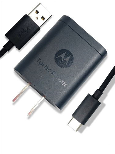 Turbo Cargador Motorola Cable Tipo C Original 