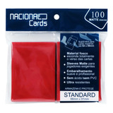 Sleeve 100 Unidades Matte Vermelho