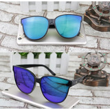 Gafas De Sol De Moda Marco Grande Ojo De Gato Para Mujer