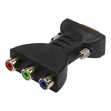 Adaptador De Vídeo 3rca Rgb Fêmea Para Hd Estilo Vga De 15 P