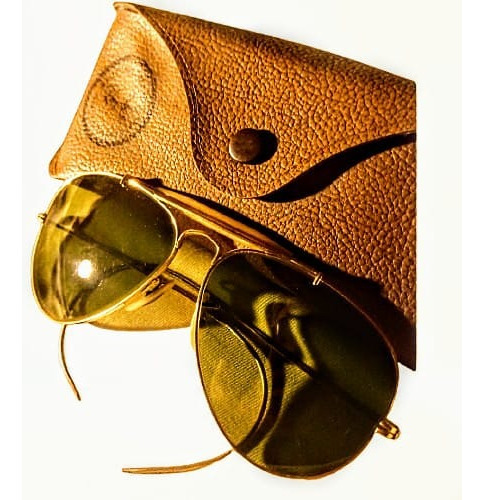 Ray Ban Aviador B&l 70s, Bañado En Oro. Leé Descripció! 