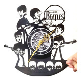 Reloj De Pared The Beatles 6 Caricatura Acetato Vinilo Vinil