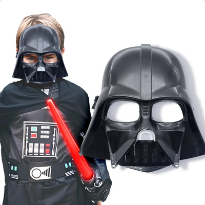 Máscara Darth Vader Niño Star Wars Halloween Disfraz Muertos Color Negro Grupo Carnavallia