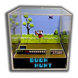 Duck Hunt Cubo Acrilico Arcade Sega Juego Retro Cuadro 