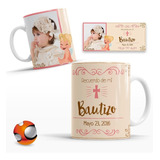 50 Tazas Personalizadas Recuerdos Bautizo Niña Con Su Foto