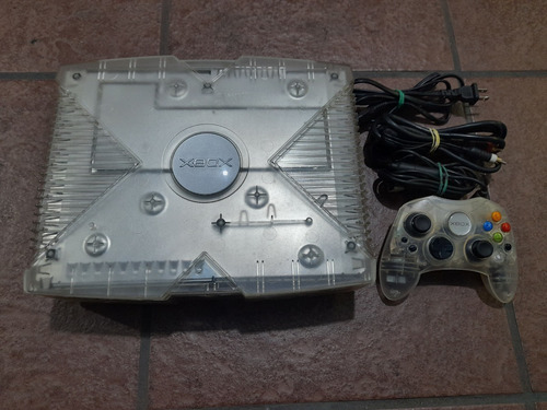 Xbox Clasico Crystal, Funcionando, Leer Descripcion 