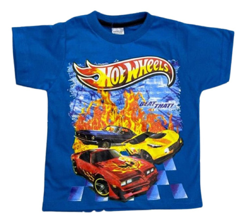 Camiseta Infantil Hot Wheels