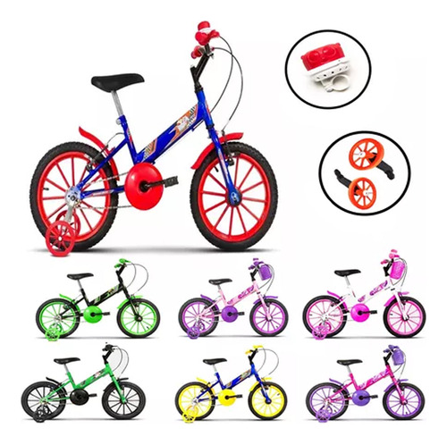 Bicicleta Infantil Aro 16 Ultra Bikes T Kids Menina Menino