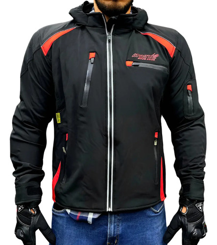 Chamarra Atrox Ce-2702 Textil Rojo | Meses sin interés