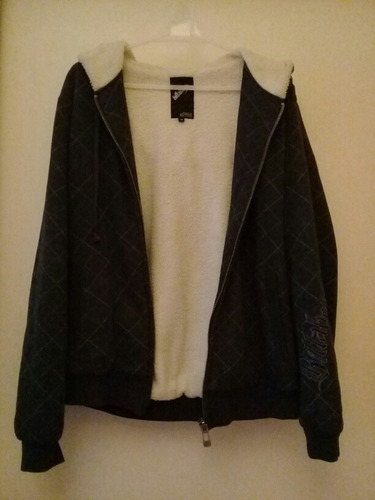 Campera Con Corderito Billabong Capucha Talle M