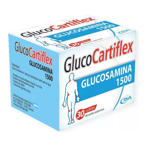 Pack X 6 Glucocartiflex 30 Sobres Glucosamina 1500 Lab. Isa
