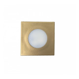 Luminaria Led Quadrada Ouro 1,5w 3000k (luz Amarela)