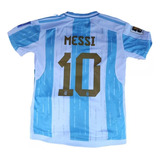 Camiseta Messi Conmemorativa Dorado