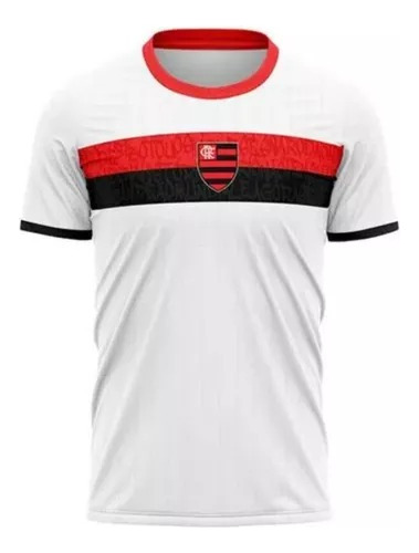 Camisa Mengão Flamengo Stencil Licenciada Branca Braziline