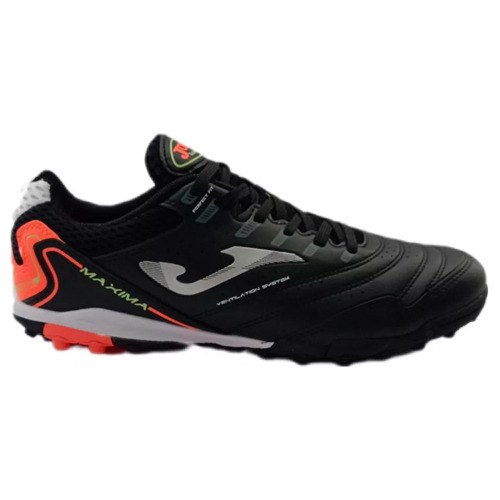 Tenis Futbol Rapido Joma Maxima 2301 Turf Negro/naranja