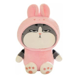 Peluche Felpa Gato Emperador  Disfraz Conejo Ros Kawaii 40cm