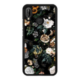 Funda Protector Para Huawei Flores Moda Mujer Arte 