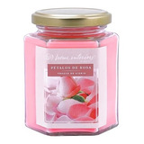 Vela Frasco De Vidrio Aroma A Pétalos De Rosa Home Interiors