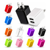 Cargador De Pared Usb De Doble Puerto, Adaptador De Cargador