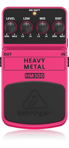 Pedal De Efecto Behringer Hm300 Distorsión Heavy Metal