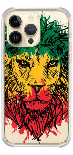 Capinha Compativel Modelos iPhone Leão Reggae 0430