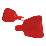 Juego De Cubre Manos Plásticos Enduro Cross Color Rojo