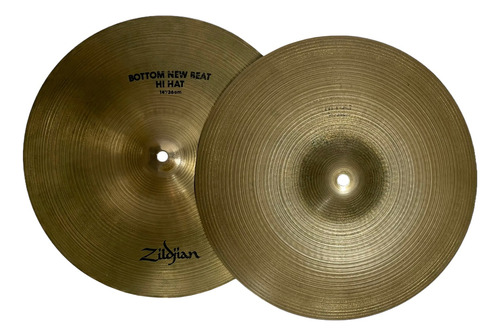 Platillos Hi-hat Zildjian A0133 New Beat De 14 Usados