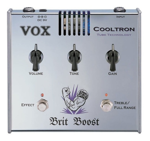 Vox Brit Boost Pedal De Guitarra Valvular Cooltron
