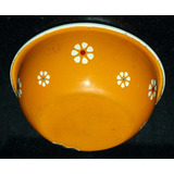 Bowl Ensaladera De Chapa Enlozada Retro Naranja 27 Cms Único