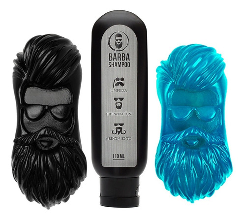 Barba Shampoo + Barba Jabonesx2 - g a $117