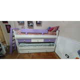 Cama Nido Triple Con Escritorio Y Carrocama Incluye Colchon 