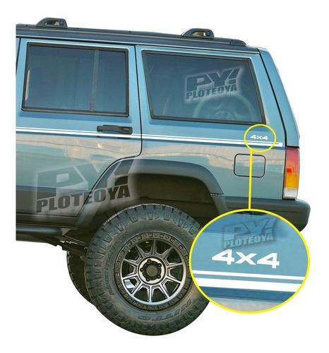 Calcos 4x4 De Jeep Cherokee - Ploteoya