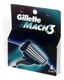 Afeitadoras Cartuchos De Afeitado Gillette Mach3 (4 Cartucho