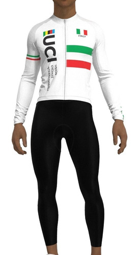 Conjunto Uniforme Ciclismo Jersey Uci 6262 + Pant Largo