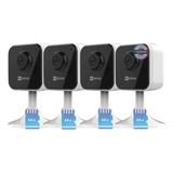 Kit X4 Mini Camaras De Seguridad Wifi Ezviz + Memorias 64gb