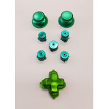 2 Botões Analogicos  A B X Y  Dpad  Aluminio Xbox One Verde