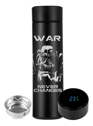 Termo Digital Inteligente- Acero Inox.- 500 Ml. Gears Of War